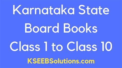 Ktbs Karnataka Textbooks Download Pdf English Kannada Medium Kseeb