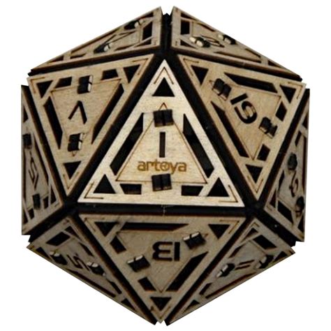 Artventure Wood 3d Puzzle Kit Icosahedron