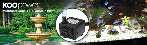 Koopower Mini Wasserpumpe Mit Led L H W Kleines Aquarium Garten