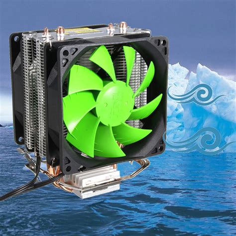 Dual Fan CPU Cooler Hydraulic Heatpipe Fans Cooling Heatsink Radiator