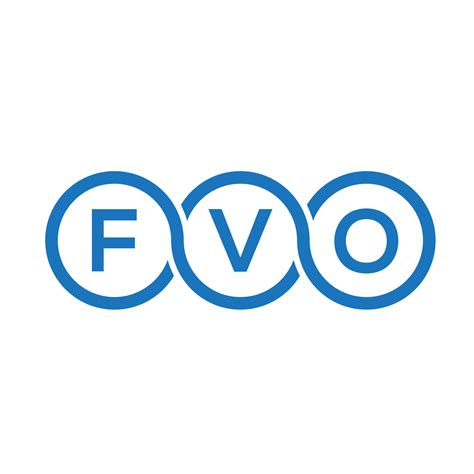 FVO letter logo design on black background. FVO creative initials ...
