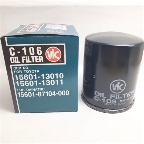 Vic Oil Filter C 106 Toyota Tamaraw Gl Gas Liteace 5k 7k 7ke Revo