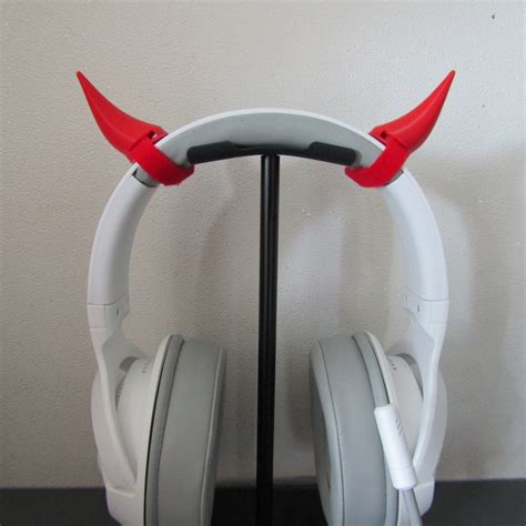 Mini Demon Horns For Headphones Headset For Streaming Anime Etsy