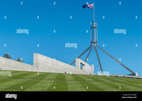 Australian Parliament Building in Canberra Stock Photo - Alamy