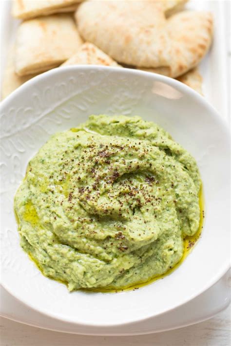 Bohnen Dip aus Dicken Bohnen Grüner Hummus Rezept Elle Republic