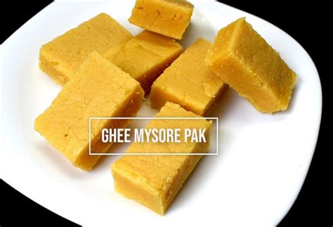 Ghee Mysore Pak — Crunchy Kitchen