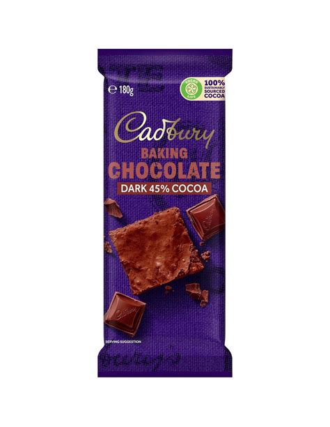 Cadbury Baking Dark Chocolate Block 180g