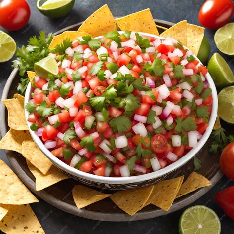 Premium AI Image | Pico De Gallo the classic chunky salsa essential