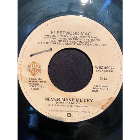 Fleetwood Mac Tusk 7inch Warner Bros Records E 1314 Tatsuda Records