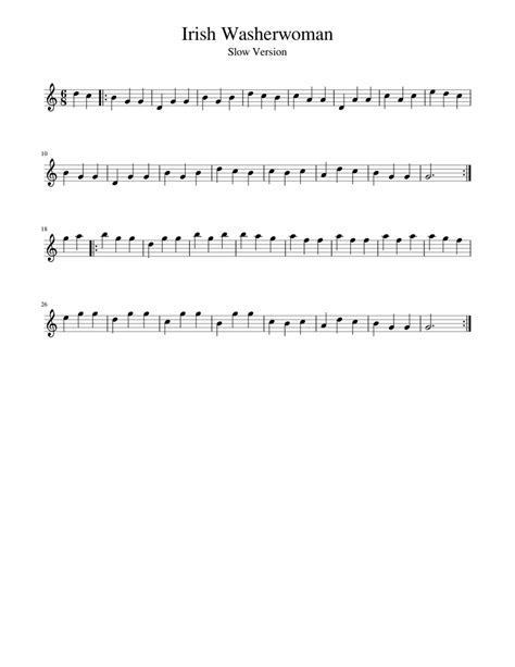 Irish Washerwoman Sheet Music For Violin Download Free In Pdf Or Midi