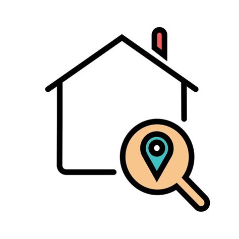 Gps House Location Icon Stock Vector By Iconfinder