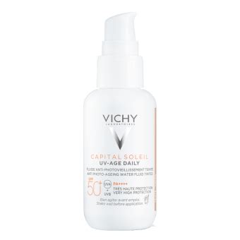 VICHY sejas saules aizsargfluīds ar toni CAPITAL SOLEIL UV AGE SPF 50