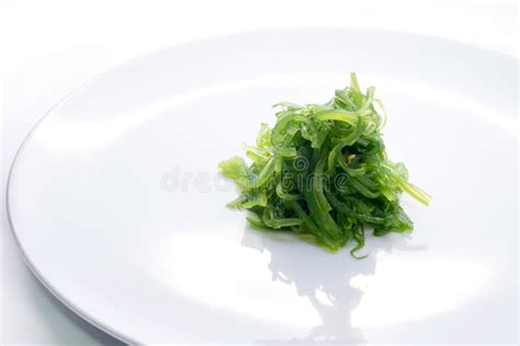 Hiyashi Wakame Chuka Or Seaweed Salad In Dish Stock Photo Image Of