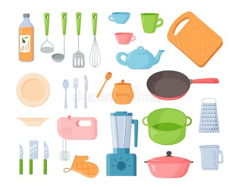 Cartoon Kitchen Utensils Stock Illustrations – 6,436 Cartoon Kitchen ...