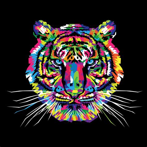 Tiger Art Wallpapers Top Free Tiger Art Backgrounds WallpaperAccess