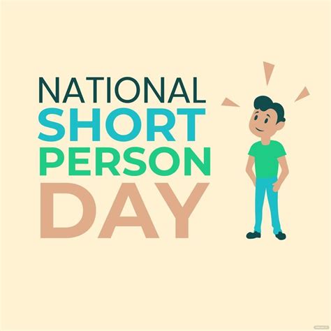 National Short Person Day Clipart Vector in PSD, Illustrator, EPS, SVG ...