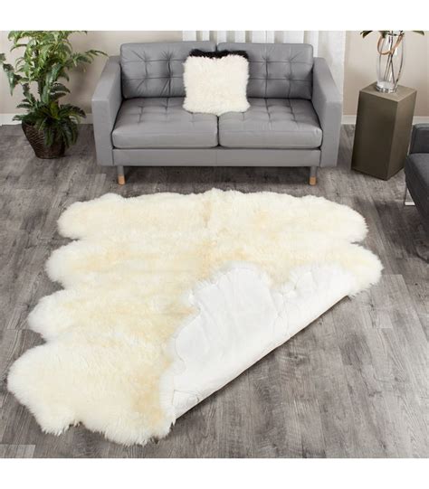 Pelt Eggshell White Sheepskin Fur Rug Octo Fursource