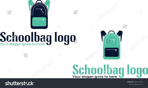 School Bag Creative Company Logo Designchildren Stock Vector Royalty