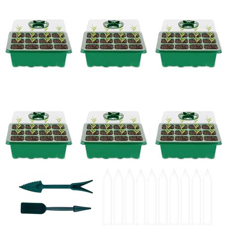 Buy Jzk X Seed Starter Tray Seed Germination Boxes Cells Per