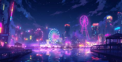 Neon Landscape Wallpapers 4k Hd Neon Landscape Backgrounds On Wallpaperbat