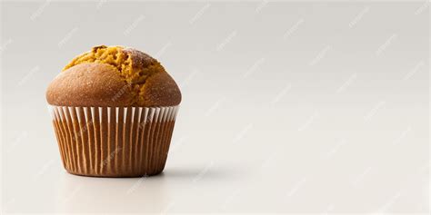 Premium Ai Image Muffin Isolated On A White Background With Copy Space