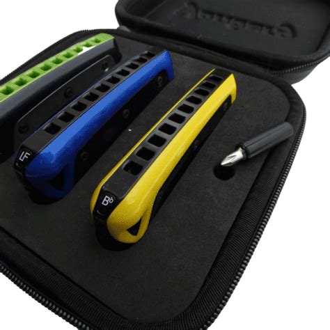 Case for 3 diatonic harmonicas - YONBERG HARMONICA