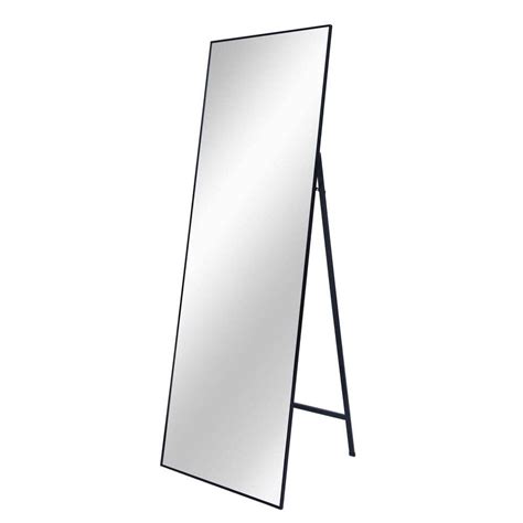 Seafuloy 65 In H X 22 In W Black Full Length Mirror Standing With