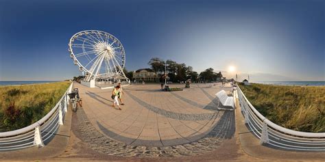 Kubische Panoramen Panorama Foto K Hlungsborn Promenade