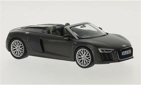 Miniature Audi R8 143 I Herpa Spyder V10 Matt Dunkelmarron Voiture