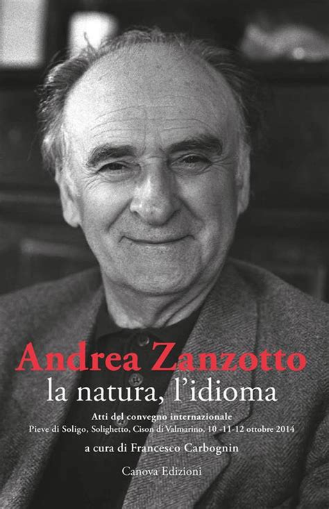 Andrea Zanzotto La Natura L Idioma Atti Del Convegno Internazionale