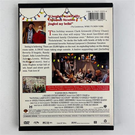 National Lampoon's Christmas Vacation DVD Chevy Chase, Beverly D'Angelo