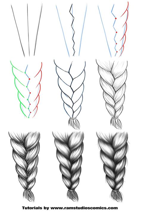 How to Draw Hair in Different Styles – Step by Step - Ram Studios Comics