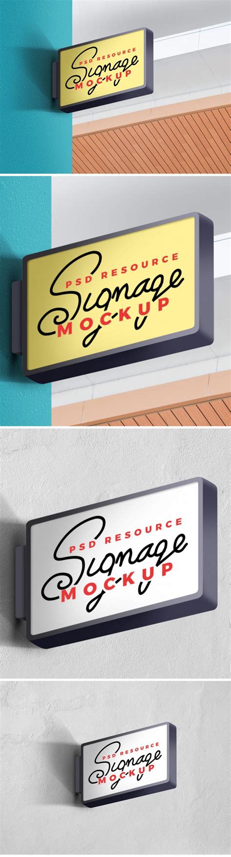 Store Wall Signage Mockup PSD - Graphicsfuel