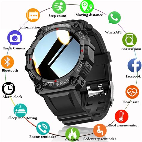 Fd68s Smart Watch Heart Rate Sleeping Monitoring 144 Inch Waterproof