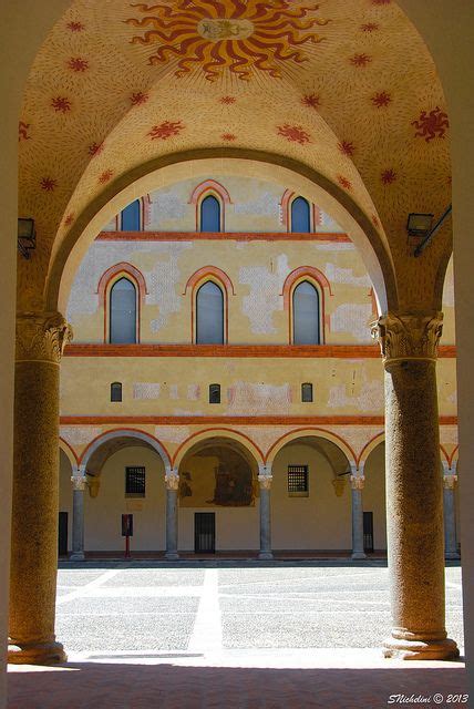 Castello Sforzesco Cortile Della Rocchetta Taj Mahal Landmarks