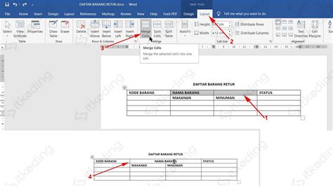 Cara Menggabungkan Tabel Yang Terpisah Di Word Riset Riset