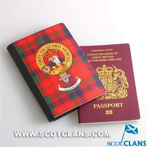 Robertson Clan Crest Passport Cover Scottish Clan Tartans Scottish Clans Scottish Ts