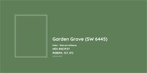 Sherwin Williams Garden Grove SW 6445 Paint Color Codes Similar