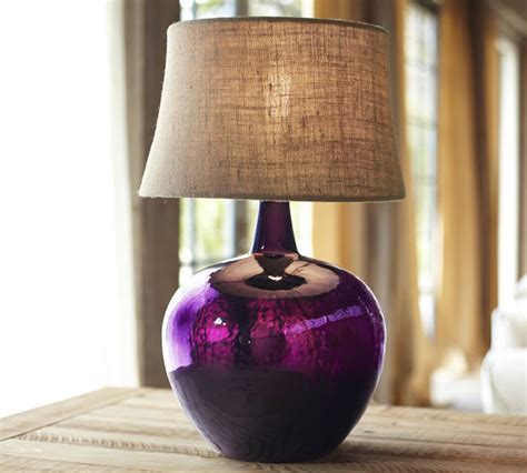 Colored Glass Table Lamps from Pottery Barn - Clift collection