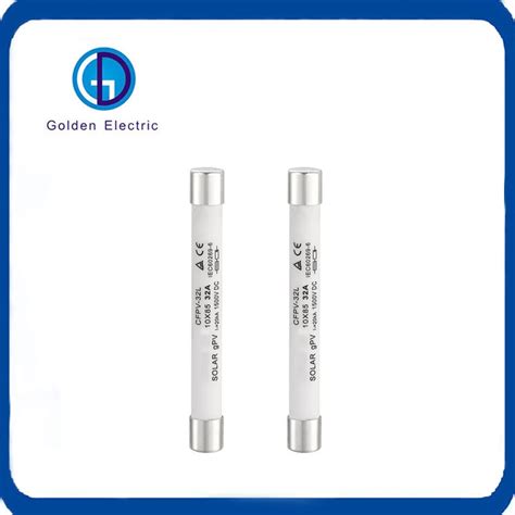 Pv Solar Dc 1500v Fuse Link 10x85mm Gpv Ceramic Fuse 2a 6a 10a 16a 20a 25a 32a For Solar System