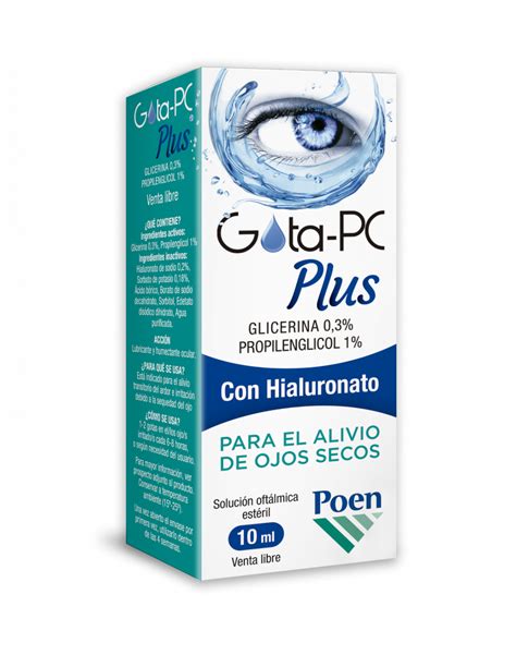 Gota Pc Plus Lubricante Ocular Premium X 10 Ml En Farmacias Proteger