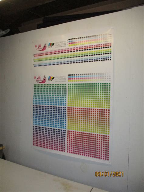 Printable Color Swatch Chart With CMYK Codes Printing Poster Print ...