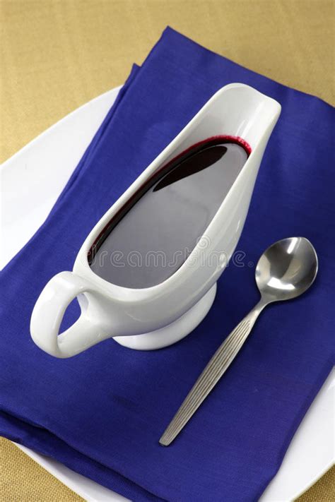 Blueberry Sauce in a Sauce Boat Stock Image - Image of black, dessert: 30650481