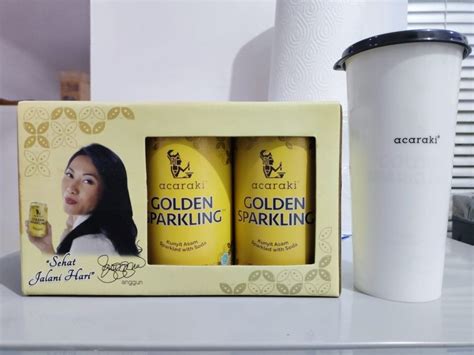 Acaraki Golden Sparkling Makanan Minuman Minuman Tidak Beralkohol