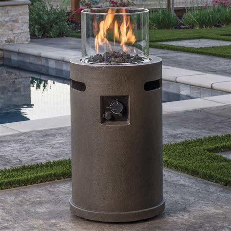 Outdoor Gas Fire Column Portable Propane Fire Pit Outdoor Fire Pit