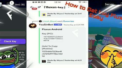 How To Get Key Fluxus Easy Android Or PC YouTube