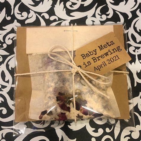 8 Baby Shower Bath Tea Favors Lavender Rose Bath Tea Etsy