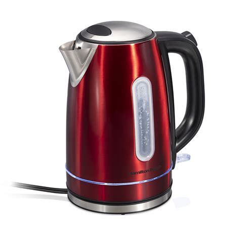 Hamilton Beach Stainless Steel Electric Kettle With Led Light Ring Wayfair