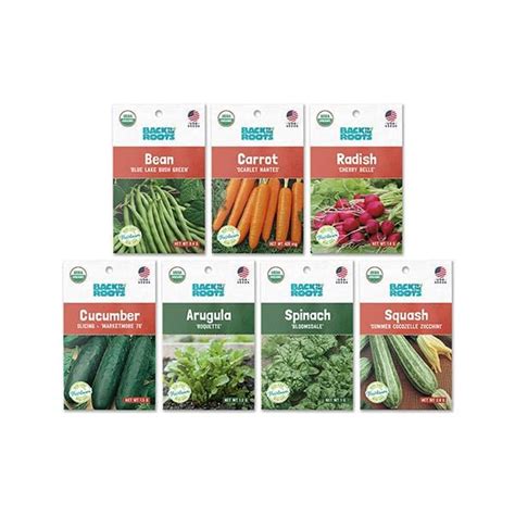 Classic Summer Seeds 7 Pack Organic Seed Bundle Back To The Roots