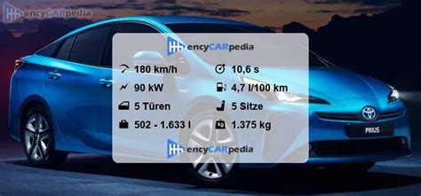 Toyota Prius Technische Daten Leistung Karosserie Fakten